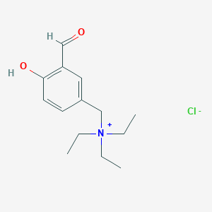 molecular formula C14H22ClNO2 B12565515 N,N-Diethyl-N-[(3-formyl-4-hydroxyphenyl)methyl]ethanaminium chloride CAS No. 188999-61-3