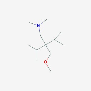 molecular formula C12H27NO B12565532 2-(Methoxymethyl)-N,N,3-trimethyl-2-(propan-2-yl)butan-1-amine CAS No. 165383-59-5