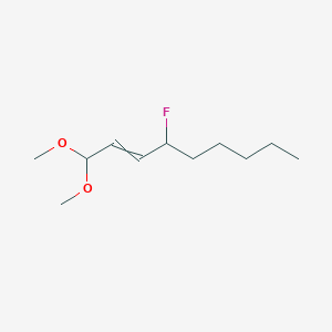 molecular formula C11H21FO2 B12565544 4-Fluoro-1,1-dimethoxynon-2-ene CAS No. 195143-60-3