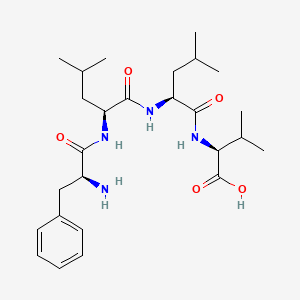 molecular formula C26H42N4O5 B12565551 L-Phenylalanyl-L-leucyl-L-leucyl-L-valine CAS No. 193690-86-7