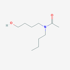 molecular formula C10H21NO2 B12565566 N-Butyl-N-(4-hydroxybutyl)acetamide 
