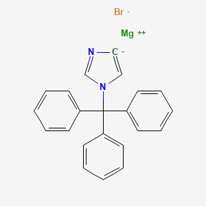 molecular formula C22H17BrMgN2 B12565571 Magnesium, bromo[1-(triphenylmethyl)-1H-imidazol-4-yl]- CAS No. 184579-26-8