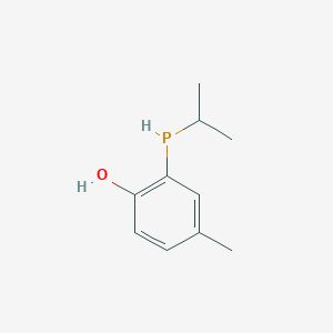 molecular formula C10H15OP B12565585 4-Methyl-2-[(propan-2-yl)phosphanyl]phenol CAS No. 197722-07-9