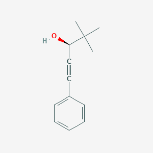 molecular formula C13H16O B12565596 (3S)-4,4-Dimethyl-1-phenylpent-1-yn-3-ol CAS No. 195516-81-5
