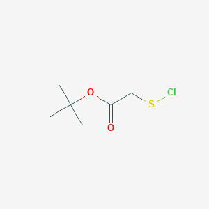 molecular formula C6H11ClO2S B12565738 tert-Butyl (chlorosulfanyl)acetate CAS No. 188560-12-5