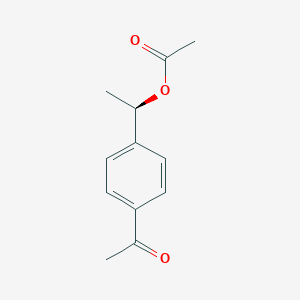 molecular formula C12H14O3 B12565833 (1R)-1-(4-Acetylphenyl)ethyl acetate CAS No. 185144-39-2