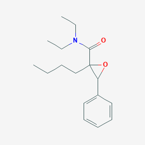 molecular formula C17H25NO2 B12565852 Oxiranecarboxamide, 2-butyl-N,N-diethyl-3-phenyl- CAS No. 202478-86-2