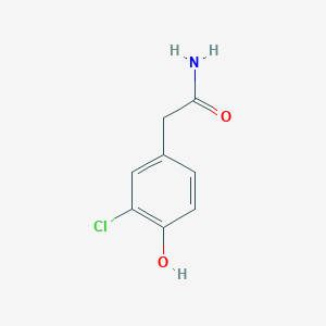 molecular formula C8H8ClNO2 B1256588 2-(3-Chloro-4-hydroxyphenyl)acetamide 