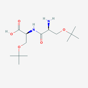 molecular formula C14H28N2O5 B12565926 O-tert-Butyl-L-seryl-O-tert-butyl-L-serine CAS No. 195302-25-1