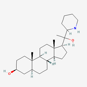 molecular formula C26H45NO2 B1256593 20-Piperidin-2-yl-5alpha-pregnan-3beta,20-diol 