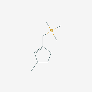 molecular formula C10H20Si B12565933 Trimethyl-[(3-methylcyclopenten-1-yl)methyl]silane CAS No. 177087-92-2