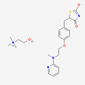molecular formula C23H32N4O4S B1256595 Rosiglitazone cholinate CAS No. 920338-48-3