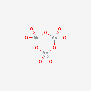 molecular formula Mo3O9- B1256596 Cyclo-nonaoxidotrimolybdate(1-) 