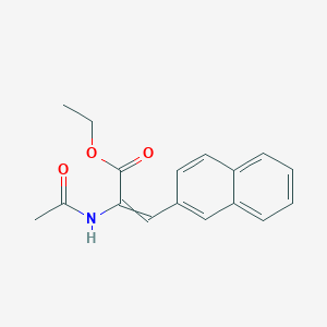 molecular formula C17H17NO3 B12565976 Ethyl 2-acetamido-3-(naphthalen-2-yl)prop-2-enoate CAS No. 190059-94-0