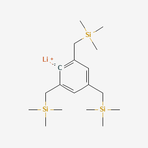 molecular formula C18H35LiSi3 B12565991 lithium;[3,5-bis(trimethylsilylmethyl)benzene-4-id-1-yl]methyl-trimethylsilane CAS No. 196394-57-7