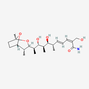 molecular formula C22H37NO6 B1256602 saliniketal B 