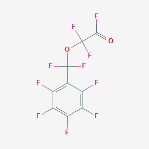molecular formula C9F10O2 B12566023 [Difluoro(pentafluorophenyl)methoxy](difluoro)acetyl fluoride CAS No. 194983-26-1