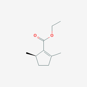 molecular formula C10H16O2 B12566026 Ethyl (5R)-2,5-dimethylcyclopent-1-ene-1-carboxylate CAS No. 189232-12-0