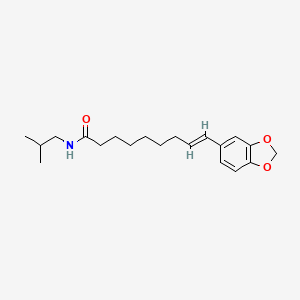 molecular formula C20H29NO3 B1256603 (8E)-N-isobutyl-9-(3,4-methylenedioxyphenyl)nona-8-enamide 