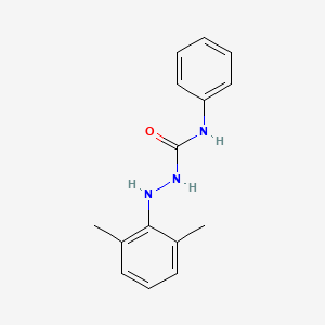 molecular formula C15H17N3O B12566042 Hydrazinecarboxamide, 2-(2,6-dimethylphenyl)-N-phenyl- CAS No. 144268-80-4
