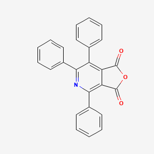 molecular formula C25H15NO3 B12566047 Furo[3,4-c]pyridine-1,3-dione, 4,6,7-triphenyl- CAS No. 143697-18-1