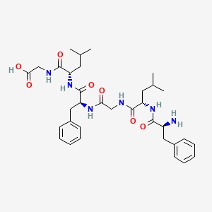 molecular formula C34H48N6O7 B12566048 L-Phenylalanyl-L-leucylglycyl-L-phenylalanyl-L-leucylglycine CAS No. 190123-18-3
