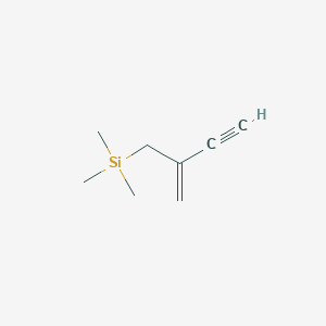 molecular formula C8H14Si B12566049 Silane, trimethyl(2-methylene-3-butynyl)- CAS No. 185046-00-8