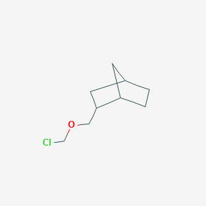 molecular formula C9H15ClO B12566054 2-[(Chloromethoxy)methyl]bicyclo[2.2.1]heptane CAS No. 261716-95-4