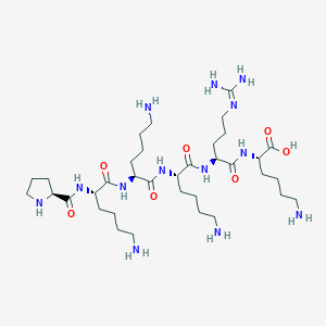 molecular formula C35H69N13O7 B12566055 L-Lysine, L-prolyl-L-lysyl-L-lysyl-L-lysyl-L-arginyl- CAS No. 303097-02-1
