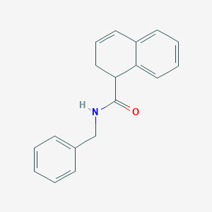 molecular formula C18H17NO B12566118 N-Benzyl-1,2-dihydronaphthalene-1-carboxamide CAS No. 144314-35-2