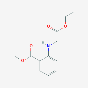 molecular formula C12H15NO4 B12566122 Methyl 2-[(2-ethoxy-2-oxoethyl)amino]benzoate CAS No. 194278-12-1