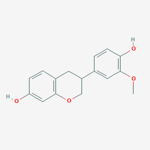 molecular formula C16H16O4 B12566130 4',7-Dihydroxy-3'-methoxyisoflavan CAS No. 202345-78-6