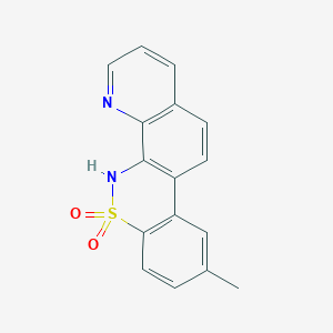 9-methyl-5H-quinolino[8,7-c][1,2]benzothiazine 6,6-dioxide