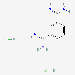 molecular formula C8H12Cl2N4 B12566160 Benzene-1,3-dicarboximidamide;dihydrochloride 