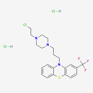 molecular formula C22H27Cl3F3N3S B1256617 Fluphenazine-N-2-chloroethane 