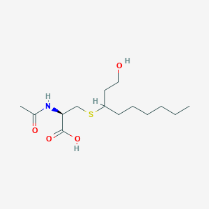 molecular formula C14H27NO4S B12566196 N-Acetyl-S-(1-hydroxynonan-3-yl)-L-cysteine CAS No. 197090-17-8