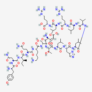 molecular formula C89H151N27O24 B1256622 Bovine ubiquitin(59-74) CAS No. 67829-15-6