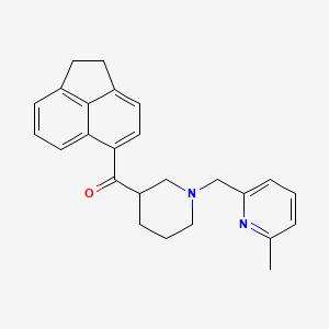 1,2-Dihydroacenaphthylen-5-yl-[1-[(6-methyl-2-pyridinyl)methyl]-3-piperidinyl]methanone