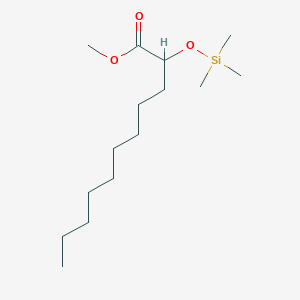 molecular formula C15H32O3Si B12566272 Methyl 2-[(trimethylsilyl)oxy]undecanoate CAS No. 144457-25-0