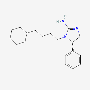 (5S)-1-(4-cyclohexylbutyl)-5-phenyl-4,5-dihydroimidazol-2-amine