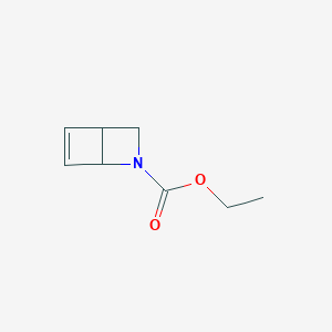 molecular formula C8H11NO2 B12566292 Ethyl 2-azabicyclo[2.2.0]hex-5-ene-2-carboxylate CAS No. 217093-71-5