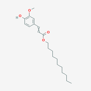 molecular formula C21H32O4 B12566305 Undecyl 3-(4-hydroxy-3-methoxyphenyl)prop-2-enoate CAS No. 259267-44-2