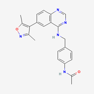 N-[4-[[[6-(3,5-dimethyl-4-isoxazolyl)-4-quinazolinyl]amino]methyl]phenyl]acetamide