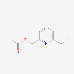 molecular formula C9H10ClNO2 B12566321 [6-(Chloromethyl)pyridin-2-YL]methyl acetate 