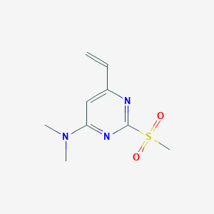 molecular formula C9H13N3O2S B1256634 6-ethenyl-N,N-dimethyl-2-(methylsulfonyl)pyrimidin-4-amine CAS No. 920490-07-9