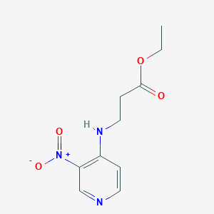 molecular formula C10H13N3O4 B12566376 Ethyl 3-(3-nitropyridin-4-ylamino)propionate CAS No. 234450-52-3