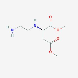 molecular formula C8H16N2O4 B12566407 Dimethyl N-(2-aminoethyl)-L-aspartate CAS No. 188774-25-6