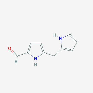 molecular formula C10H10N2O B1256642 5-((1H-Pyrrol-2-YL)methyl)-1H-pyrrole-2-carbaldehyde CAS No. 36746-27-7
