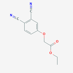 molecular formula C12H10N2O3 B12566427 Ethyl (3,4-dicyanophenoxy)acetate CAS No. 194425-65-5