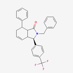 (3R)-7-phenyl-2-(phenylmethyl)-3-[4-(trifluoromethyl)phenyl]-3a,6,7,7a-tetrahydro-3H-isoindol-1-one